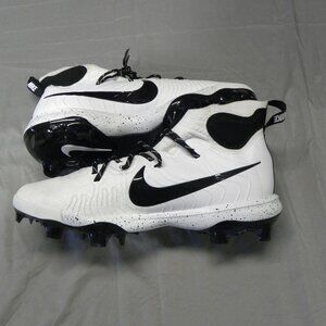 Nike Alpha Huarache NXT Baseball Cleats White/Black MCS Mens Size 13